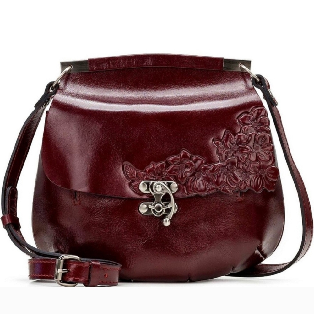 Veneto Oxblood Tooled Crossbody